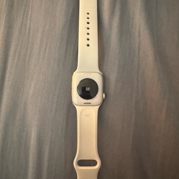 Apple Watch with White Band - Picture 2 of 2